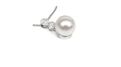 Pendentif Création De Joaillerie - Perle D'Australie Blanche, Or Blanc