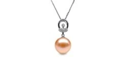 Pendentif Hublot - Or Blanc Et Perle De Culture - Diamants -Maria || Simplicity Soldes pdw015 pi2