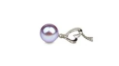 Pendentif Cœur De Cupidon Or Blanc - Perle D'eau Douce Blanche -Maria || Simplicity Soldes pdw021 pu 1