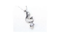 Pendentif Cygne Blanc - Solitaire Diamant -Maria || Simplicity Soldes pdw057 3