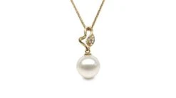 Pendentif Petite Pousse De Printemps - Perle, Or Jaune Et Diamants 12 Pendentif Petite Pousse De Printemps - Perle, Or Jaune Et Diamants -Maria || Simplicity Soldes pdy018 4