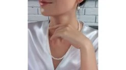 Collier Perles De Culture Blanches Mariage 5/5.5mm, AA+