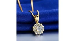 Pendentif Coeur Caillouté Or Jaune Et Diamants 0.33ct -Maria || Simplicity Soldes pyd094 3