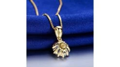 Pendentif Coeur Caillouté Or Jaune Et Diamants 0.33ct -Maria || Simplicity Soldes pyd094 4