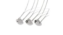 Pendentif Il était Une Fois... Nous - Noeud Or Blanc, Diamants I Gemperles