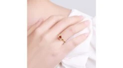 Bague Glamour Rubis Et Diamants En Or Jaune - Mon Coeur -Maria || Simplicity Soldes rby011 7