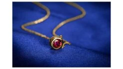 Collier Pendentif Solitaire Rubis Or Jaune -Maria || Simplicity Soldes rpy041 2