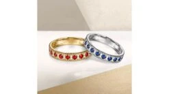 Bague Saphir - Tempietto - Or Blanc, Diamant, Saphir -Maria || Simplicity Soldes sbw047 6