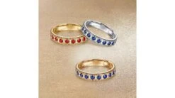 Bague Saphir - Tempietto - Or Blanc, Diamant, Saphir -Maria || Simplicity Soldes sbw047 7