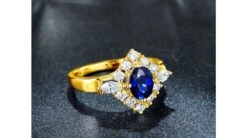 Bague Fiançailles Saphir Diamants Et Or Jaune. -Maria || Simplicity Soldes sby039 10