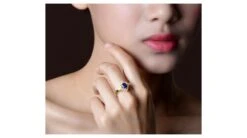 Bague Fiançailles Saphir Diamants Et Or Jaune. -Maria || Simplicity Soldes sby039 5