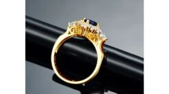 Bague Fiançailles Saphir Diamants Et Or Jaune. -Maria || Simplicity Soldes sby039 9