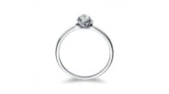 Solitaire Le Tourbillonnant Or Blanc - Diamants Sertis Griffes, Grains | Gemperles -Maria || Simplicity Soldes sdw048 1