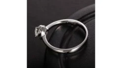 Solitaire Le Tourbillonnant Or Blanc - Diamants Sertis Griffes, Grains | Gemperles -Maria || Simplicity Soldes sdw048 5