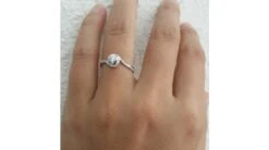 Solitaire Or Blanc & Diamants - Je T'appartiens | Gemperles -Maria || Simplicity Soldes sdw056 0.30ct