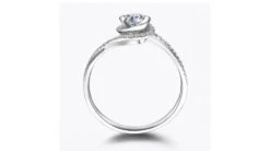 Solitaire Or Blanc & Diamants - Je T'appartiens | Gemperles -Maria || Simplicity Soldes sdw056 3