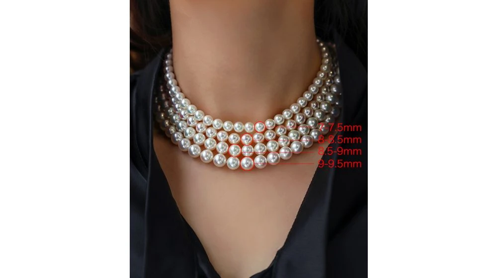 Collier Perles Akoya Luxe - Perle Du Japon Qualité GEMME / HANADAMA - 7/7.5mm 4 Collier Perles Akoya Luxe - Perle Du Japon Qualité GEMME / HANADAMA - 7/7.5mm – Image 4