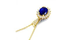 Pendentif Or Jaune Diamants Et Saphir 1.50cts 21 Pendentif Or Jaune Diamants Et Saphir 1.50cts -Maria || Simplicity Soldes spy015 3