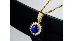 Pendentif Or Jaune Diamants Et Saphir 1.50cts 18 Pendentif Or Jaune Diamants Et Saphir 1.50cts -Maria || Simplicity Soldes spy015 8