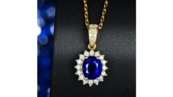 Pendentif Or Jaune Diamants Et Saphir 1.50cts 14 Pendentif Or Jaune Diamants Et Saphir 1.50cts -Maria || Simplicity Soldes spy015 9