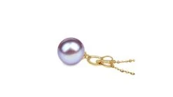 Pendentif 2 Anneaux Avec Perle De Culture - Or Jaune, Diamants Pavés -Maria || Simplicity Soldes spzy12 30 pu 3