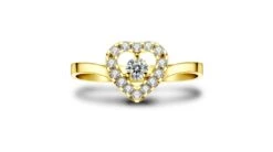Coeur Diamanté - Solitaire Bague En Diamants Et Or Jaune | Gemperles 7 Coeur Diamanté - Solitaire Bague En Diamants Et Or Jaune | Gemperles -Maria || Simplicity Soldes sy046 1