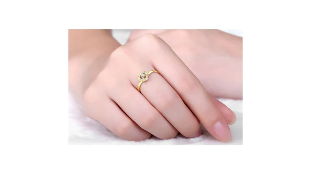 Coeur Diamanté - Solitaire Bague En Diamants Et Or Jaune | Gemperles 2 Coeur Diamanté - Solitaire Bague En Diamants Et Or Jaune | Gemperles – Image 2
