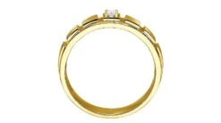 Bague En Or Jaune Pour Homme. Finition Polie Et Brossée. Diamant | Elbow -Maria || Simplicity Soldes upfiles image 2010 07 21 634152833931550006 1